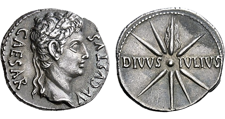 roman coin comet